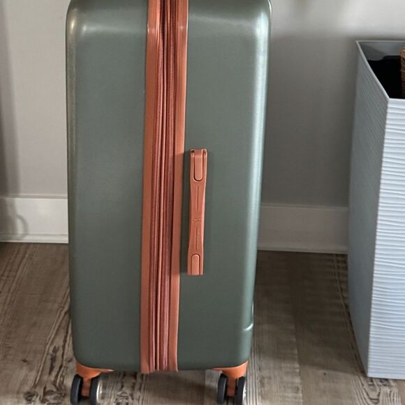 Badgley Mischka Mia 26”Luggage Spinner Vintage Vegan Exp Travel Bag suitcase - Picture 10 of 14